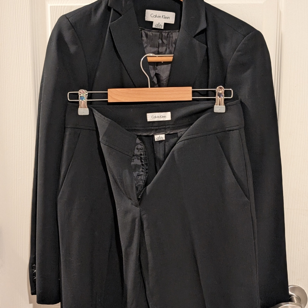 Calvin Klein Black Blazer and Pants Set Mixed Sizes Women's